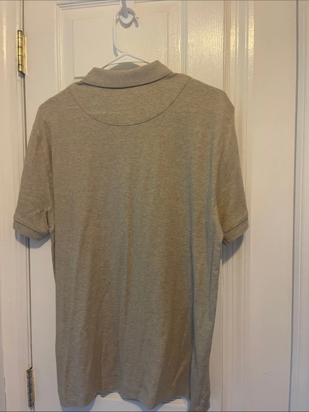 Banana Republic Men's Light Beige Polo Shirt
